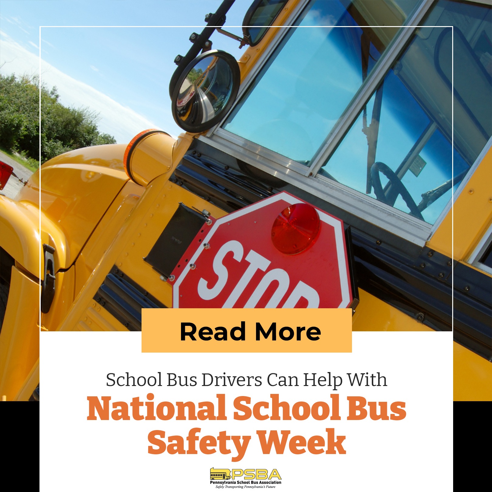 Bus Drivers Can Help with National School Bus Safety Week