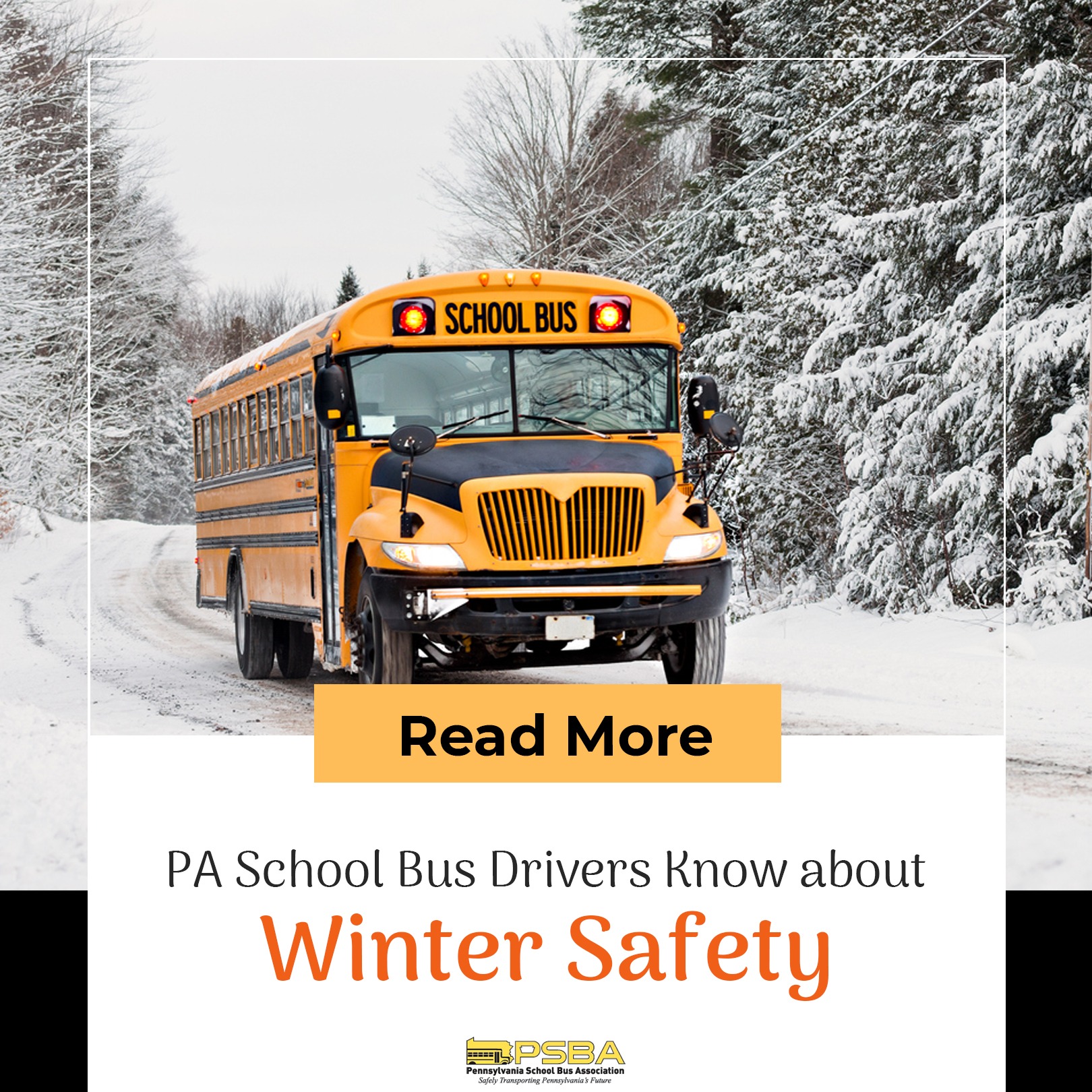 PA School Bus Drivers Know about Winter Safety