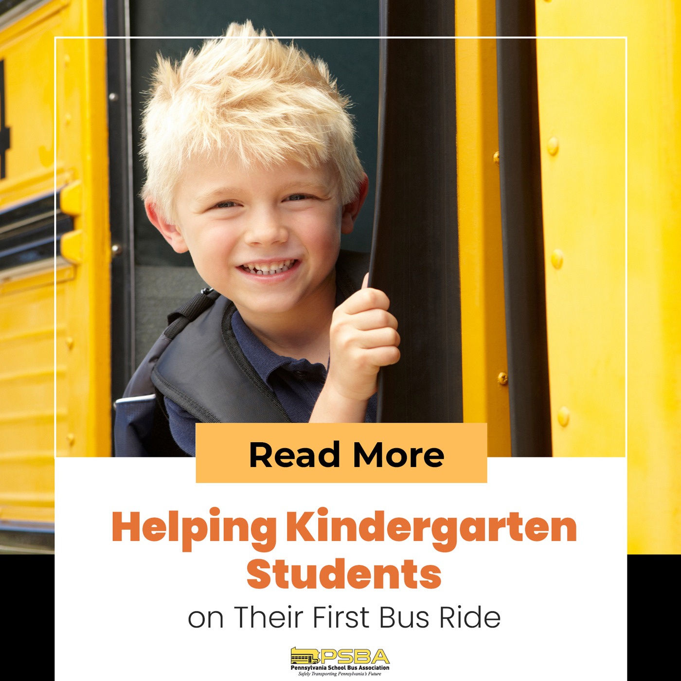Helping Kindergarten Students on Their First Bus Ride