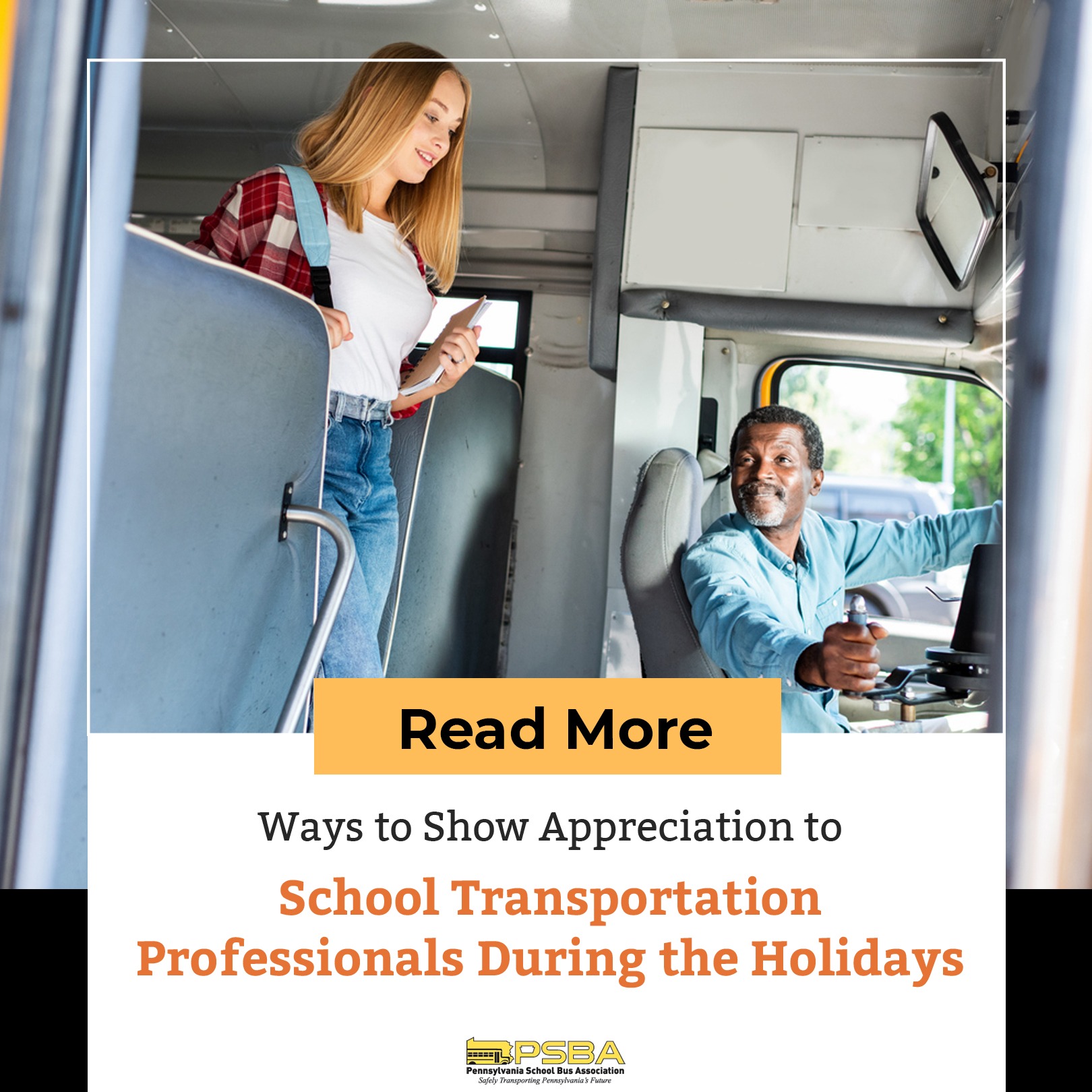 Ways to Show Appreciation to School Transportation Professionals During the Holidays